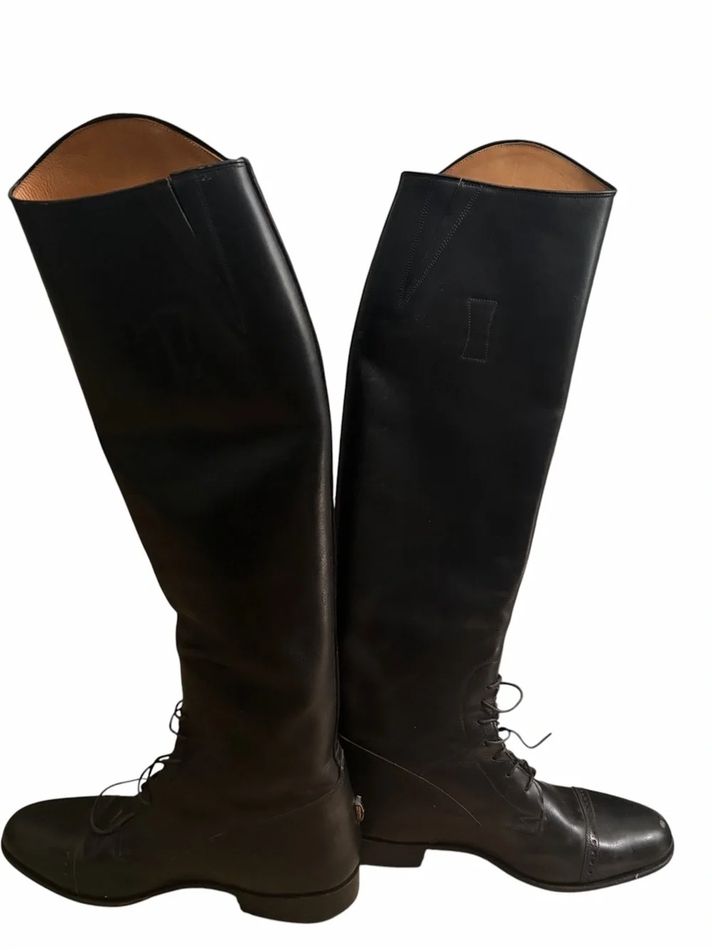 E. Vogel NYC Custom Tall Riding Boots Black Leather Equestrian Size 8.5-9